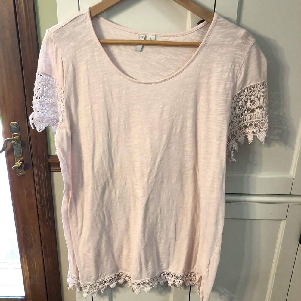Pink lace shirt from Cato